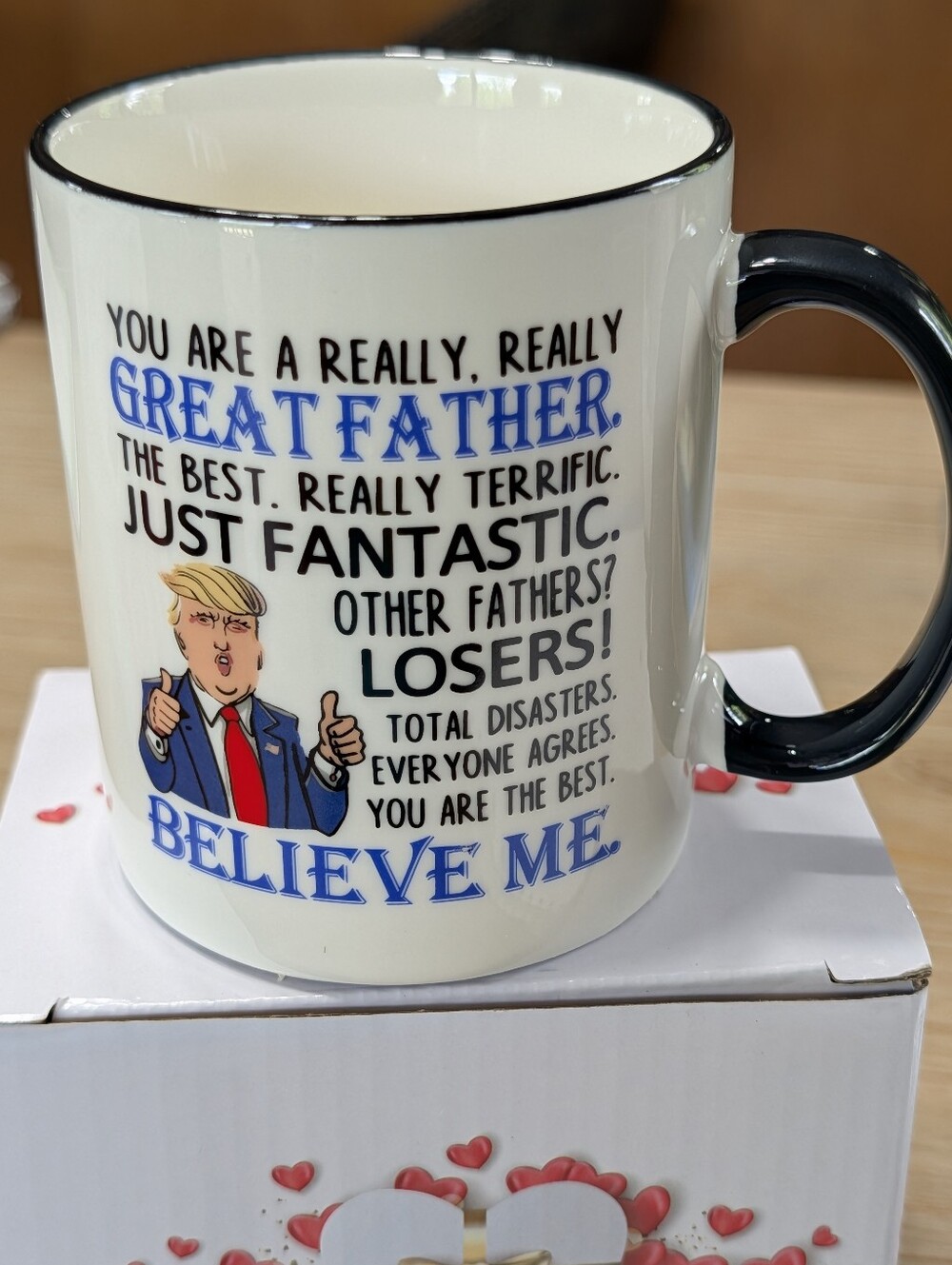 Fathers Day Trump  Coffee Mug NIB